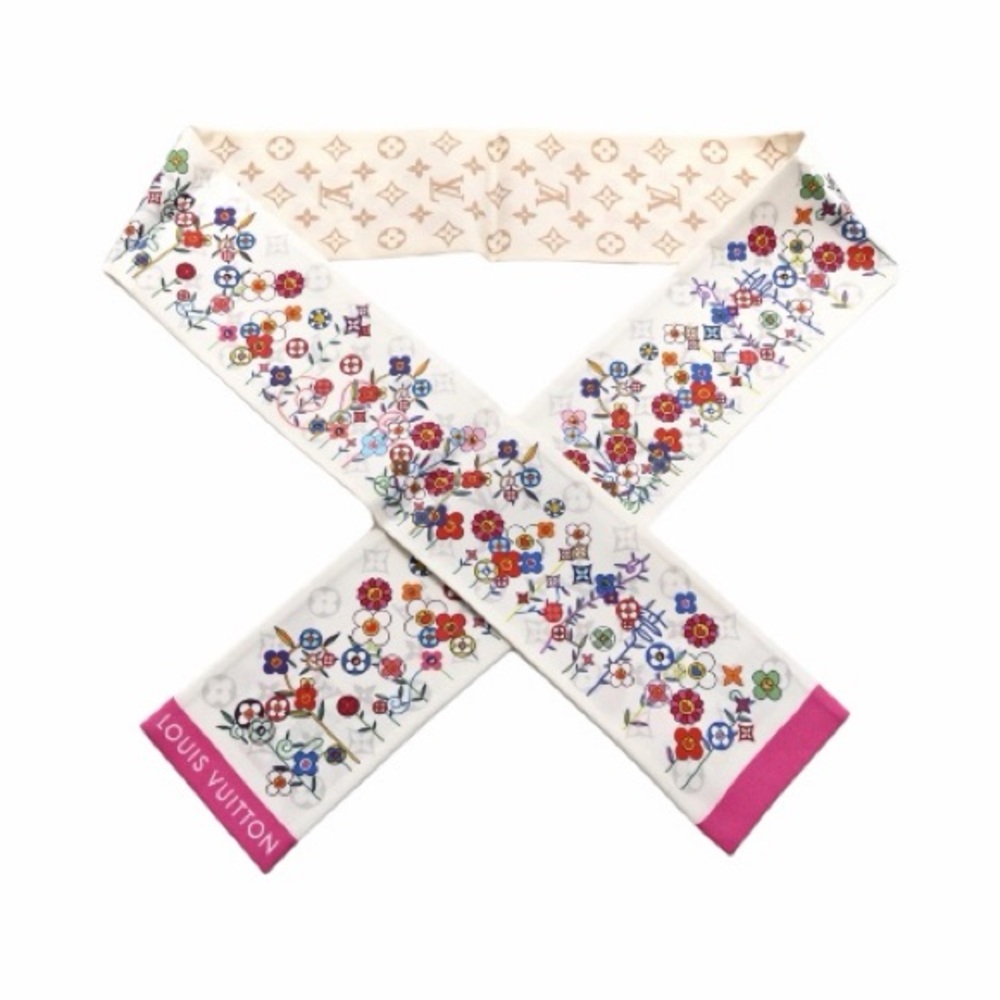 Louis Vuitton x Murakami Superflat Bandeau Scarf White Monogram Reversible